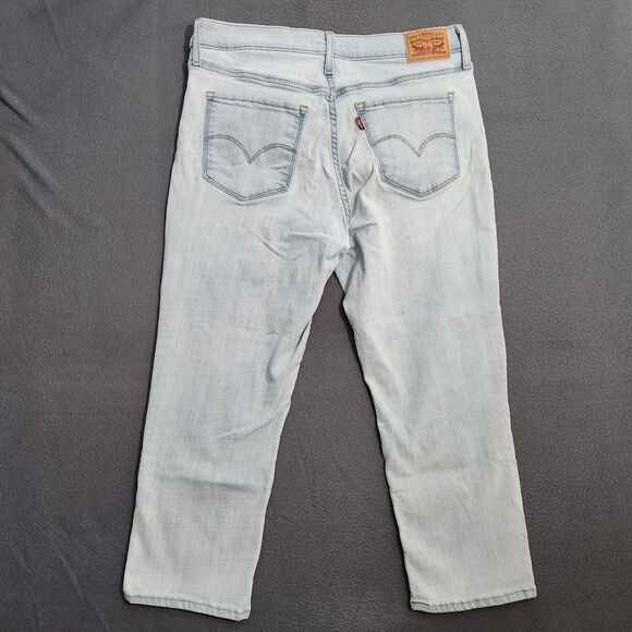 Levi's 311 Women 31 Mid Rise Shaping Skinny Capri Jeans Lightwash - Picture 2 of 12